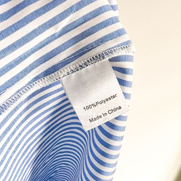 New Tuckernuck Blue Stripe Royal Shirt Dress Size XL - Picture 9 of 9